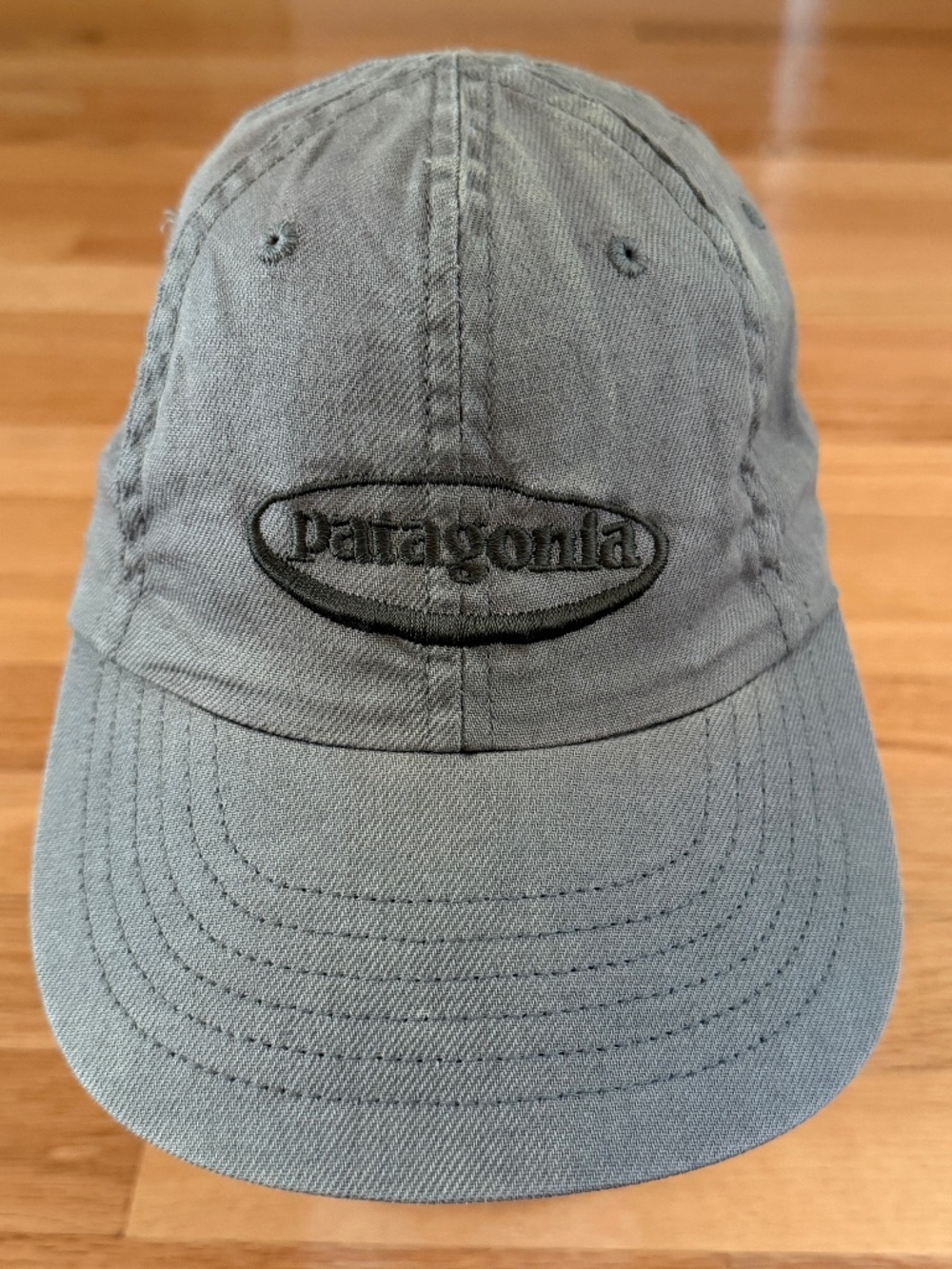 Patagonia Hat Cap Cotton Made in USA Olive Green Size Medium